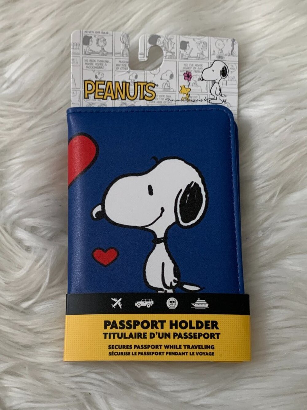PEANUTS Snoopy Passport Holder in Navy